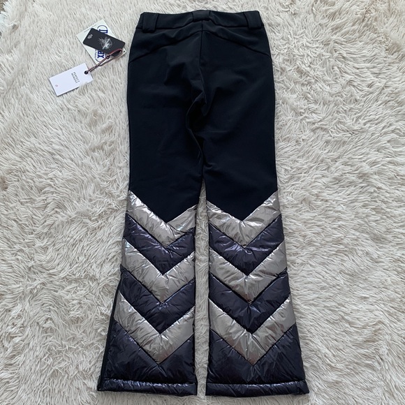 Perfect Moment fly high metallic rip stoop-trimmed high rise flared ski pants - Picture 8 of 16